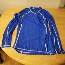 Legend Blue long sleeve rash guard Nylon Elastine S Small NWT made USA
