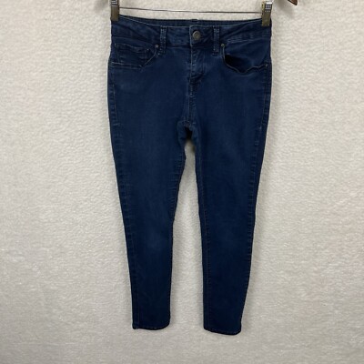 Mavi Alexa Jeans Women s 26/28 Blue Denim Mid Rise Skinny Stretch Dark Wash
