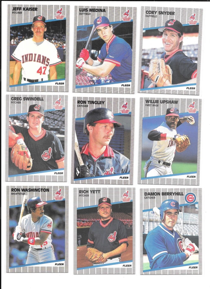 1989 Fleer Baseball Trading Cards / You Choose #s 401 - 600 / mb41 - Image 2 of 4