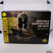 DC Direct Prop Replica Watchmen Rorschach Grappling Gun and Mask Set