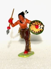 Elastolin Hausser 70mm Indian Cat# 6827, restored, antique