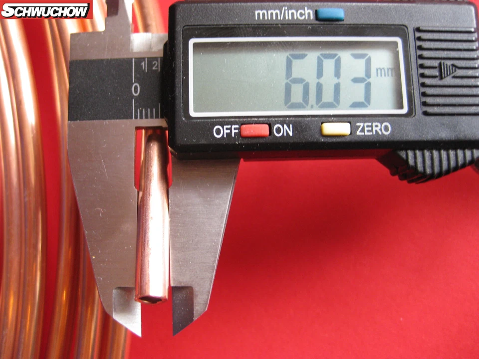 Kupferrohr 6 mm x 1 mm weich im Ring CU-Rohr Kupfer Rohr Ölleitung Gasleitung  - Bild 2 von 2