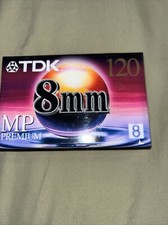 TDK HS120 8mm Video Cassette Camcorder Tapes High Standard NEW Sealed 1 cassette