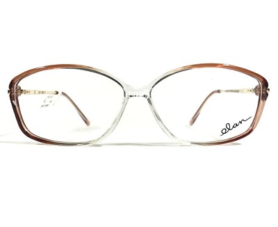 Elan 9277 BROWN BURGUNDY Eyeglasses Frames Red Clear Gold Square 54-11-135
