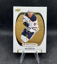 Connor McDavid GOLD 2021-22 Ovation NHL Hockey Upper Deck #54 Card OILERS STAR