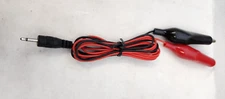2.5mm Mono Monaural Sub-Mini Male Plug to Alligator clips 40 inches