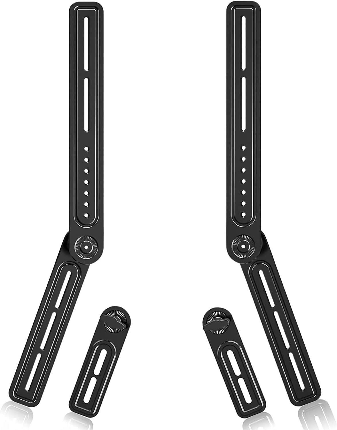 Universal Sound Bar TV Mount Bracket for Mounting Above or Under TV, Fits Most