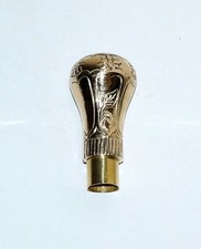 Solid Brass Victorian Handle for Wooden Walking Stick Cane Designer Vintage Gift