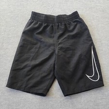 Nike Swoosh Swim Trunks Boys Medium Black