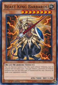Beast King Barbaros - YS16-EN017 - Common - 1st Edition x3 - Near Mint