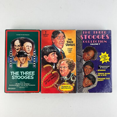 The Three Stooges VHS Tape Lot #1
