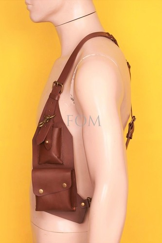 Under Arm Shoulder Bag For Men-Premium Leather Adjustable