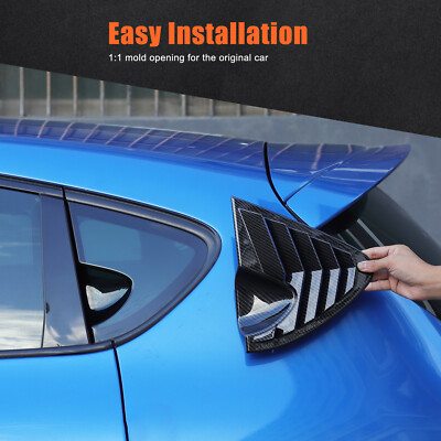 Seitenfenster-Lüftungsblenden-Abdeckung für Seat Leon MK2 2008-12 ABS Carbon