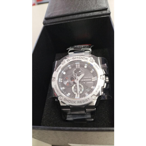 【G-SHOCK】GST-B100D-1AJF CASIO G-SHOCK GST-B100D-1AJF Silver Stainless Steel Solar