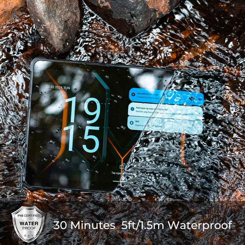 11" Oukitel RT8 4G Rugged Tablet Mobile Android WIFI Phone Waterproof 20000mAh - Image 4 of 4