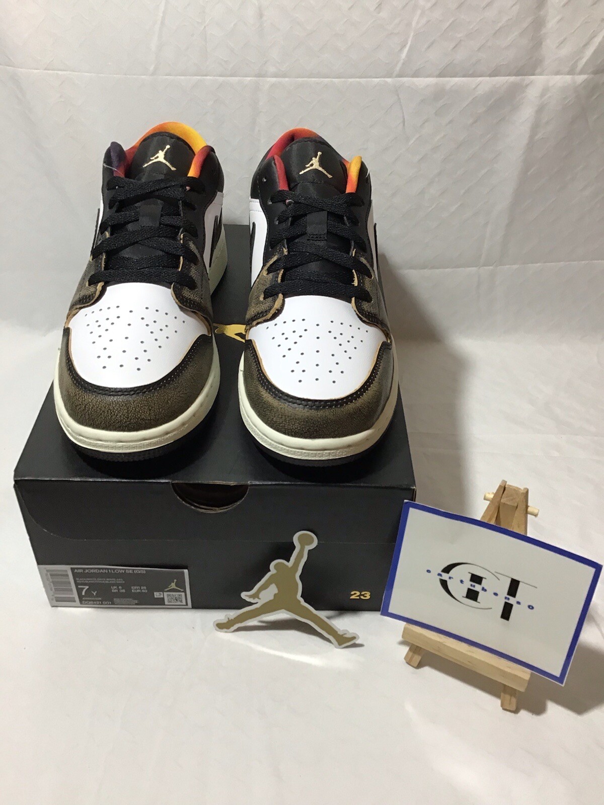 jordan 1 low black white sail white onyx