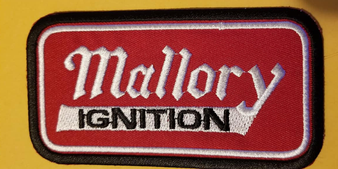 Mallory Ignition Embroidered Patch approx 2.25x4" eBay