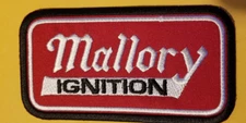 Mallory Ignition Embroidered Patch approx 2.25x4"