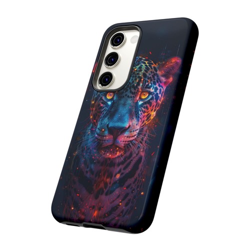 Abstrakt Jaguar Neon Leopard - Handy Tinte Hülle für Samsung Galaxy S25 S24 S23 S22 - Bild 53 von 91