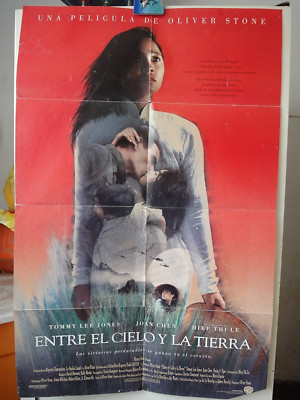 1993 Poster Heaven & Earth Tommy Lee Jones Hiep Thi Le Joan Chen Oliver Stone