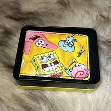 NIB Buckle-Down Men's Bi-fold Wallet - Nickelodeon's Spongebob & Friends