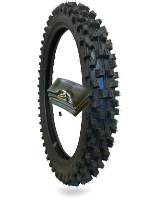 WIG Racing 90/90-21 Front Motocross Dirt Bike Tire and Tube Combo 