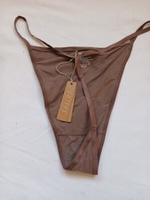 Skims Fit everybody Lace T-String Thong Color Umber PN-THG-2070 Size 2X G28