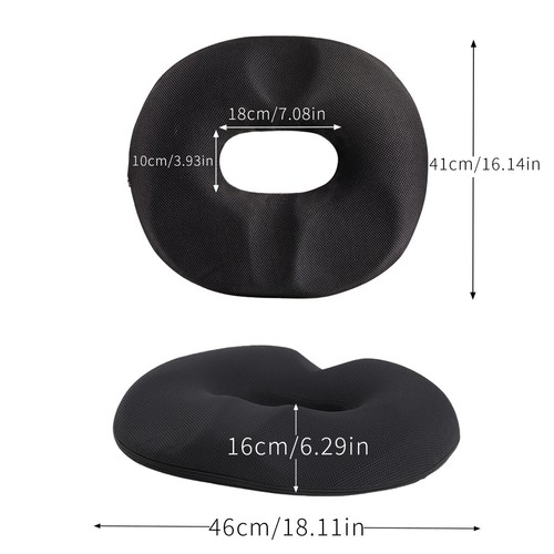 Memory Foam Donut Seat Cushion Pillow For Tailbone Sciatica and Hip Pain Press - Picture 9 of 9