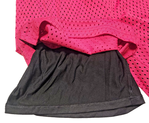 Nike Dri-FIT Hot Pink Mesh Spandex Lined Running Soccer Shorts Girls Size XL - Picture 3 of 5