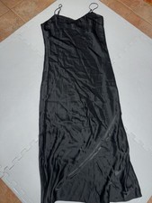 Polo Ralph Lauren Women’s Slip On Satin Dress Black Size 8 NWOT Free Ship