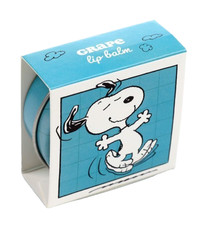 OFFICIAL PEANUTS SNOOPY & WOODSTOCK VEGAN LIP BALM IN TIN (GRAPE) NEW!