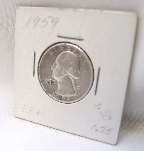 1959-P Silver Washington Quarter Coin! EF! - NO RESERVE!