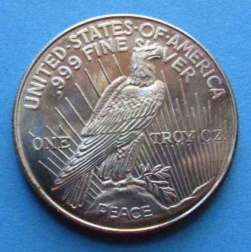 1 oz .999 Fine Silver Round - Peace