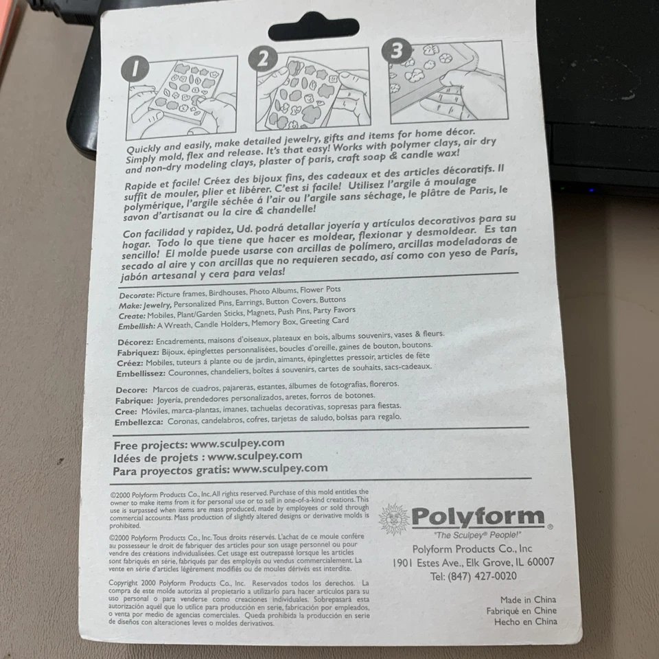 Molde de empuje flexible Sculpey APM16 diseños celtas Foto 3 de 4