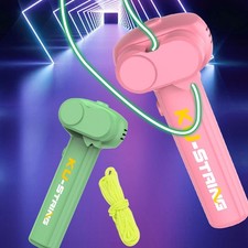 2x Lasso String Shooter Loop Toy Handheld Zip Rope Launcher Propeller Toy Handhe