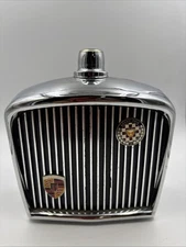 🔥🔥VINTAGE JAGUAR GRILL MUSIC BOX DECANTER 1968 ROYAL LONDON GRAND PRIX