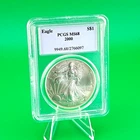 2000 American Silver Eagle PCGS MS68 1oz .999 Fine Silver Toning 4th Gen Holder