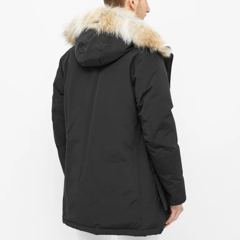 Woolrich Arctic Parka In Ramar With Detachable Fur Trim Black image 6