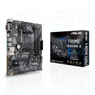 NEW ASUS PRIME B450M-A Motherboard AM4 DDR4 M-ATX SATA NVMe for AMD Ryzen 5