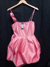 Pink Buffball Dress By Pretty Little Thing Size 10 (Newport) GA