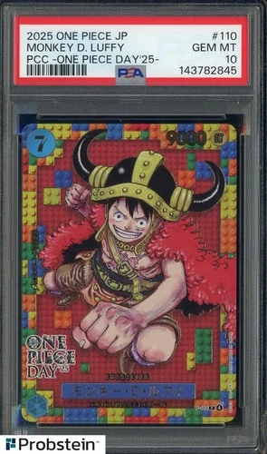 2025 One Piece JPN PCC One Piece Day '25 #110 Monkey D. Luffy PSA 10 GEM MINT