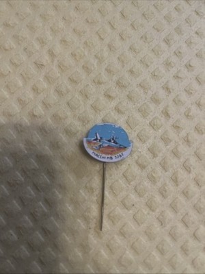 Vintage Aermacchi MB-326 Jet Trainer Emaille Pin Anstecker 