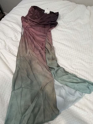 satin ombre dress zara Zara Tie Dye Satin Effect Dress by Zara