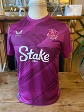 mens EVERTON keepers 3rd shirt - size S ( 2024/25 ) VGC FREE P&P ( ref CB1 )