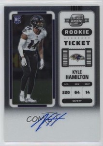 2022 Panini Contenders Optic Ticket RPS Kyle Hamilton #128 Rookie Auto RC