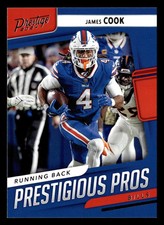 James Cook 2024 Panini Prestige Prestigious Pros #PP-JCK Buffalo Bills *062