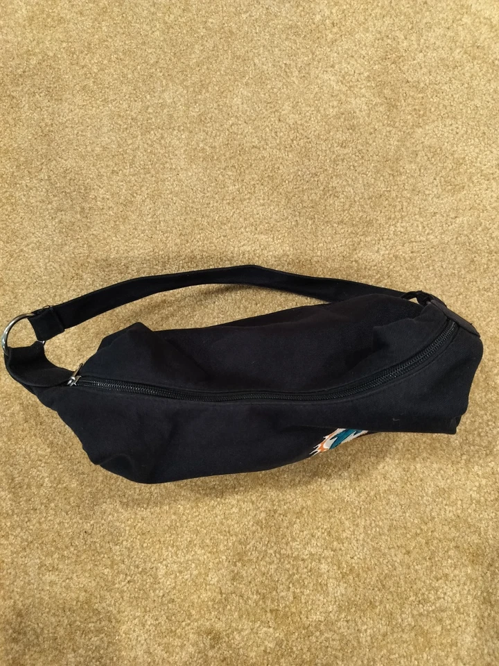 Miami Dolphins NFL Purse Women Black With Miami Dolphin Logo Item #2412 - Image 3 of 4