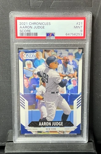 2021 Chronicles Score #21 Aaron Judge PSA 9 POP 1