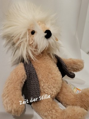 STEIFF Bär Teddybär Einstein mit Weste Stofftier 022098 28 cm Beige E=mc2 NEU