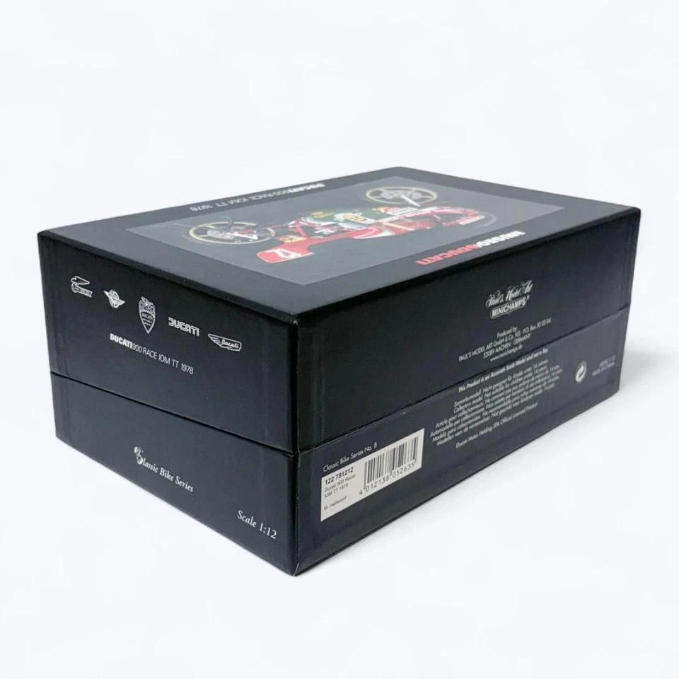 Minichamps 112 Ducati 900 Racer Iom Tt modelo de motocicleta diecast coleccionable Foto 3 de 4